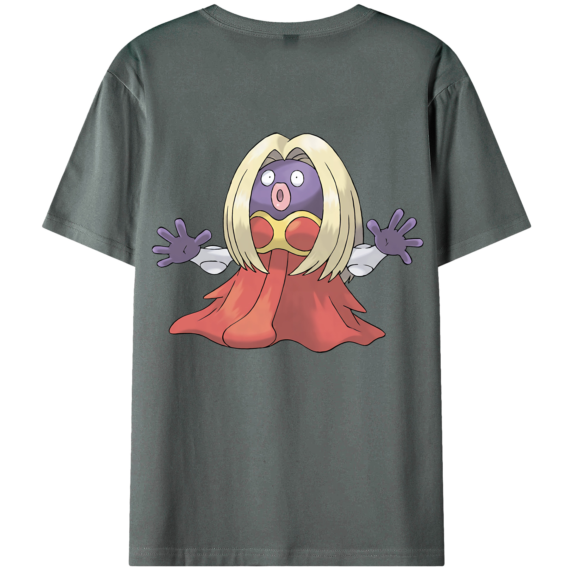 （画像用） ポケットモンスター Pokémon 綿100％ メンズ半袖Tシャツ（バックプリント） 通気性